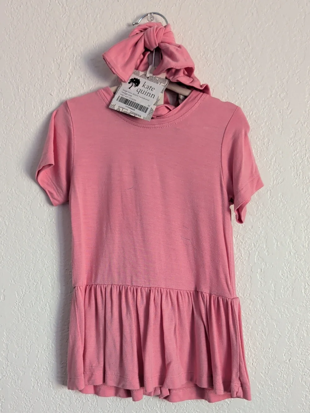 Kate Quinn 4 Pc Lot 24 M 2T Tulle Dress Pink Top Matching Headband